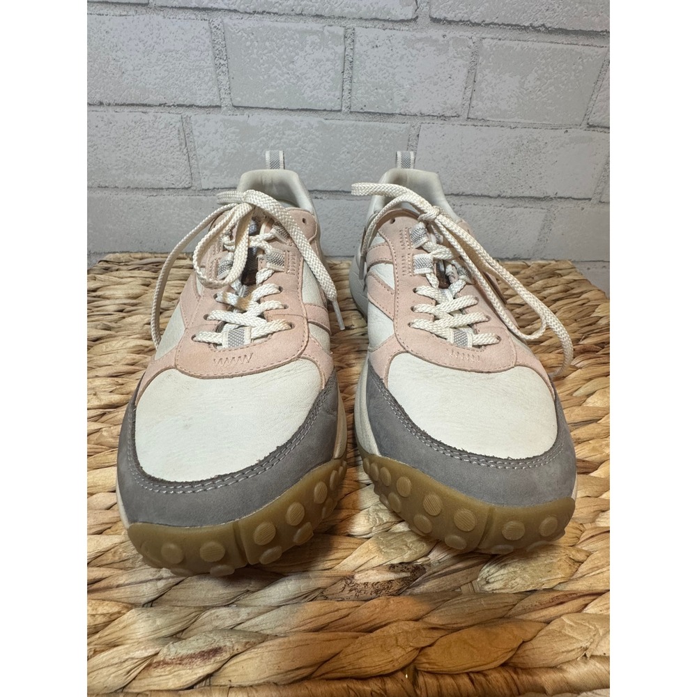 Keen WK400 Leather Walking Shoes Cream Pink Grey 1029768 Womens 7.5 US 38 EU